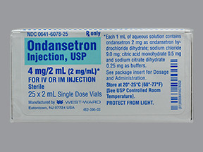 ONDANSETRON HCL 4 MG/2 ML VIAL