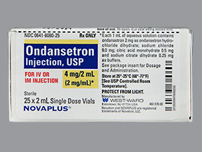 ONDANSETRON HCL 4 MG/2 ML VIAL