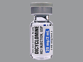 DICYCLOMINE 20 MG/2 ML VIAL