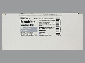 ETOMIDATE 20 MG/10 ML VIAL