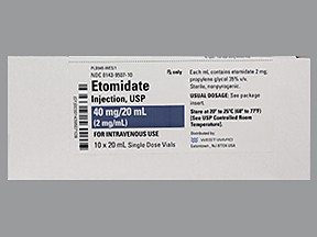 ETOMIDATE 40 MG/20 ML VIAL