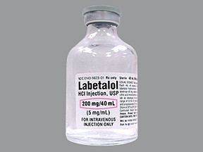 LABETALOL HCL 200 MG/40 ML VL