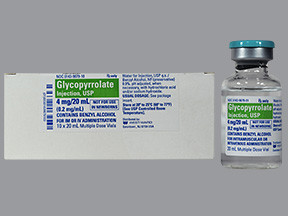 GLYCOPYRROLATE 4 MG/20 ML VIAL