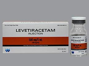 LEVETIRACETAM 500 MG/5 ML VIAL