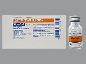 LEVETIRACETAM 500 MG/5 ML VIAL