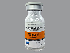 LEVETIRACETAM 500 MG/5 ML VIAL