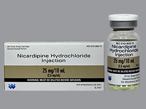 NICARDIPINE 25 MG/10 ML VIAL