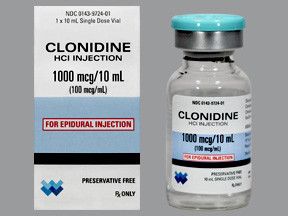 CLONIDINE 1,000 MCG/10 ML VIAL