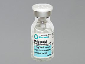 METOPROLOL TART 5 MG/5 ML VIAL