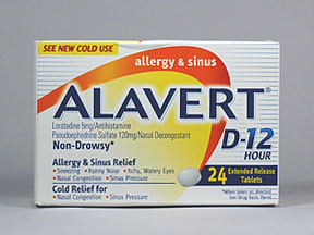 ALAVERT D-12 ALLERGY-SINUS TAB