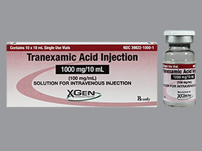 TRANEXAMIC ACID 1,000 MG/10 ML