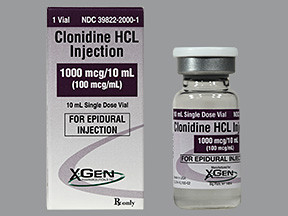 CLONIDINE 1,000 MCG/10 ML VIAL
