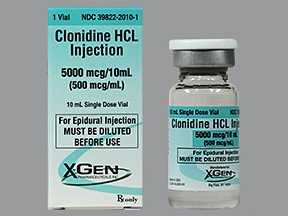 CLONIDINE 5,000 MCG/10 ML VIAL