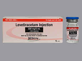 LEVETIRACETAM 500 MG/5 ML VIAL