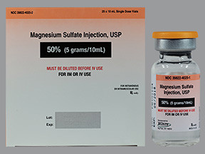 MAGNESIUM SULFATE 50% VIAL