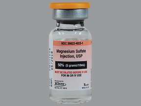 MAGNESIUM SULFATE 50% VIAL