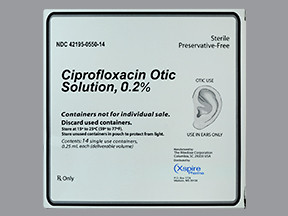 CIPROFLOXACIN 0.2% OTIC SOLN